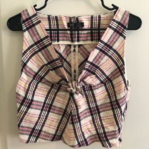 Zara TRF pink cute crop top